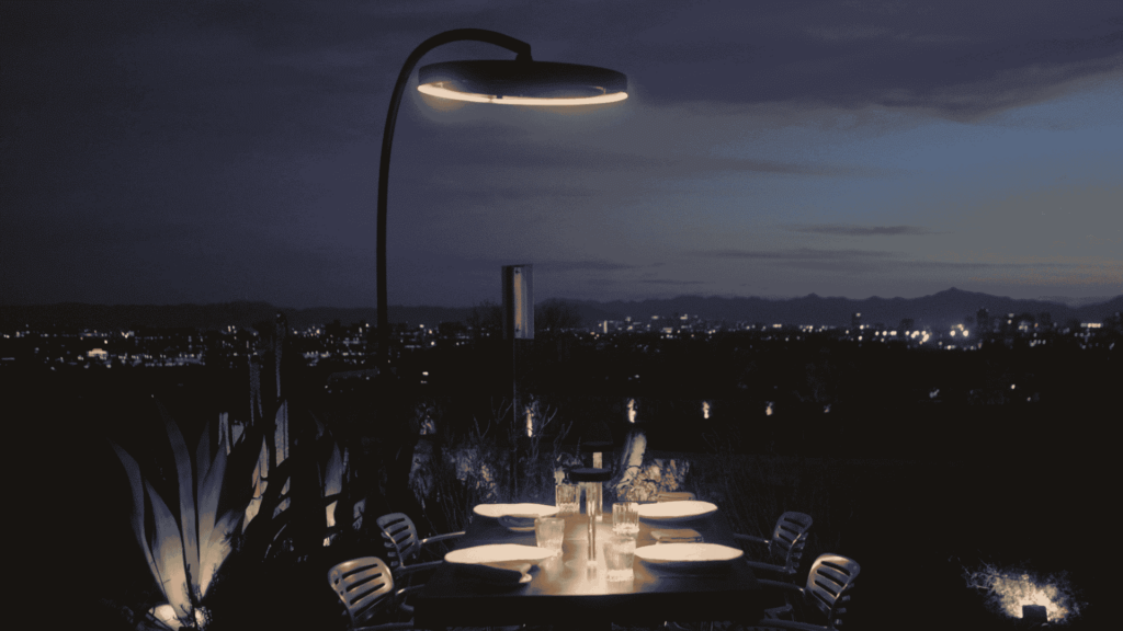Chauffage freestanding Eclipse de Wrigleys Mansion
